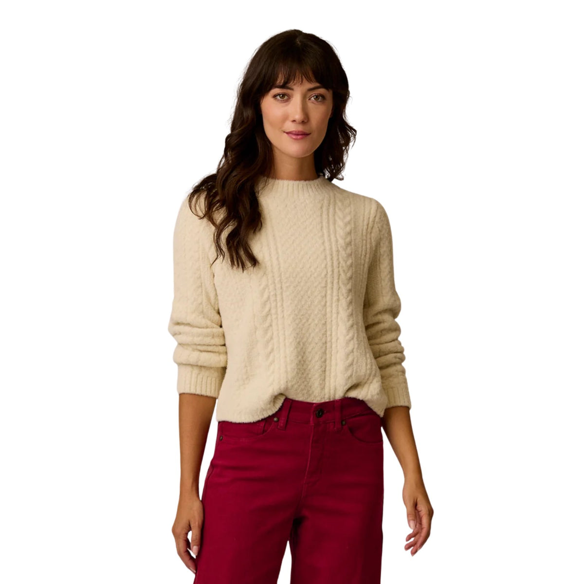 Carve Designs Monroe Cable Sweater – Women's