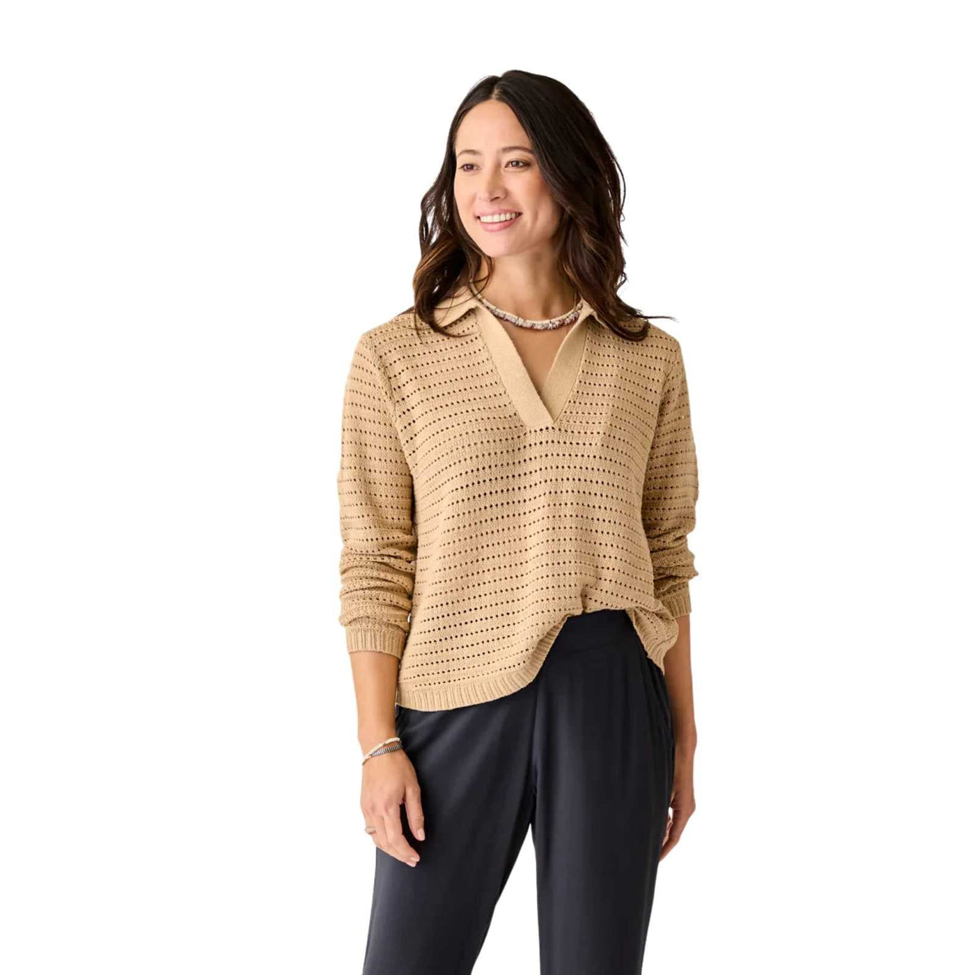 Carve Designs Morgan Polo Sweater – Women's