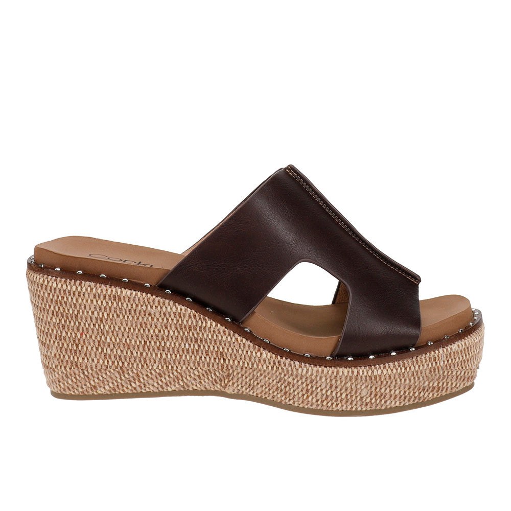 Corkys Kiss N Tell Wedge Sandal – Women's