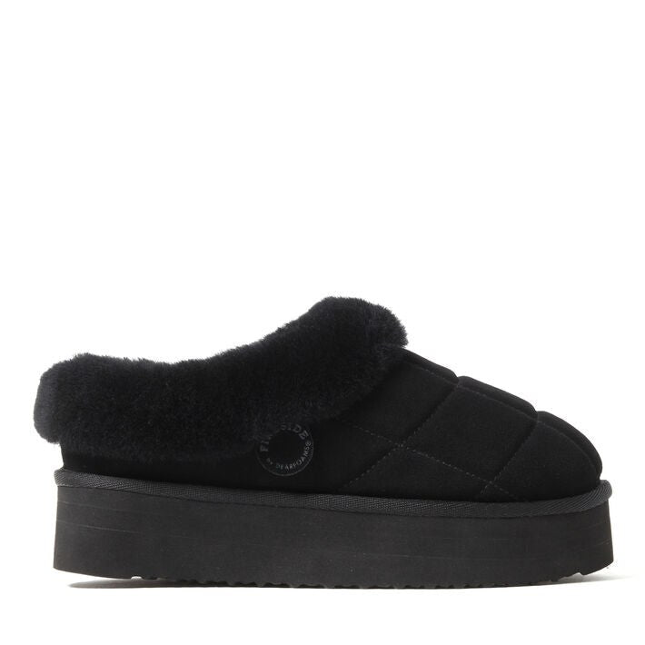 Dearfoams Bendigo Puff Platform Shearling Clog – Women's