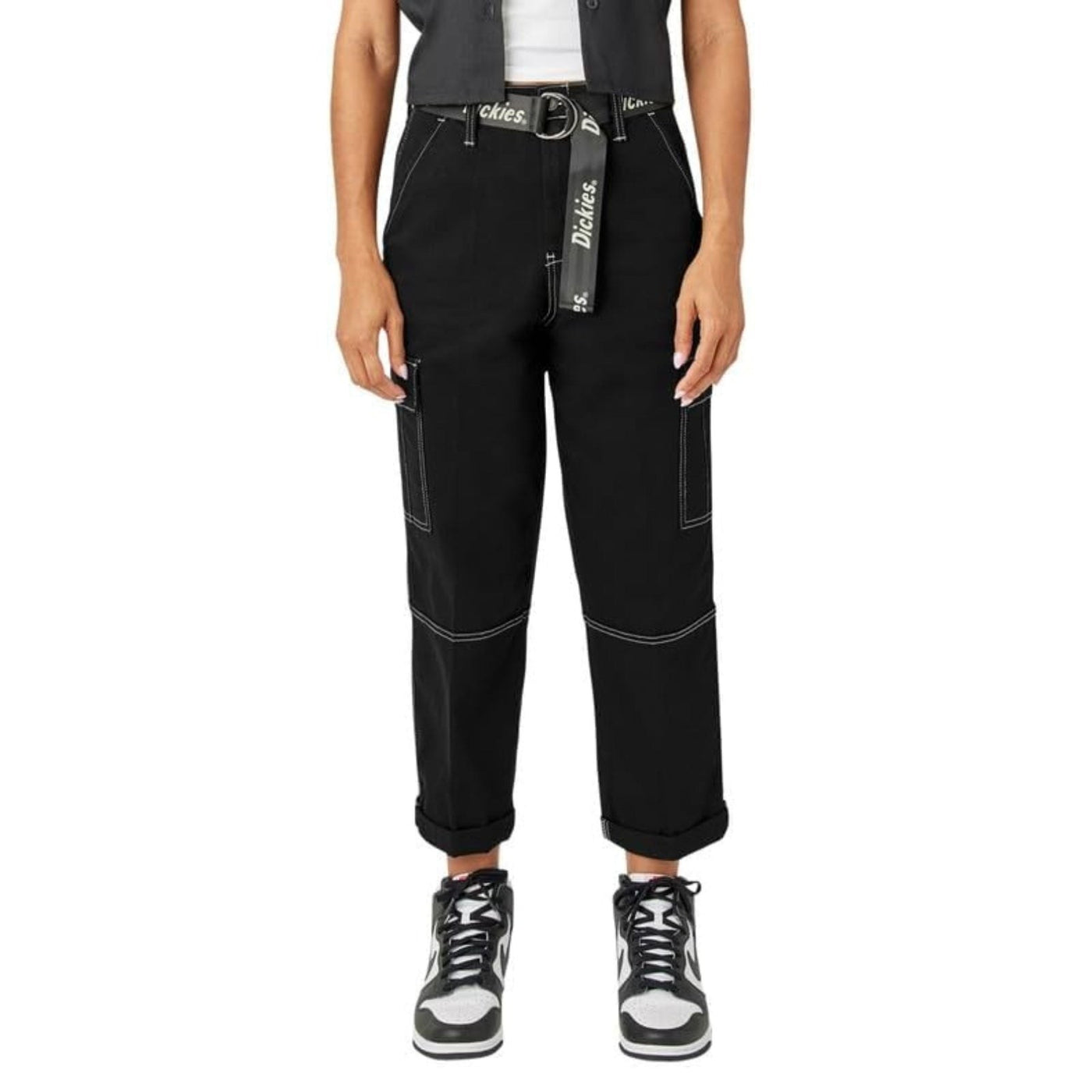 Dickies Contrast Stitch Cropped Cargo Pants – Women's