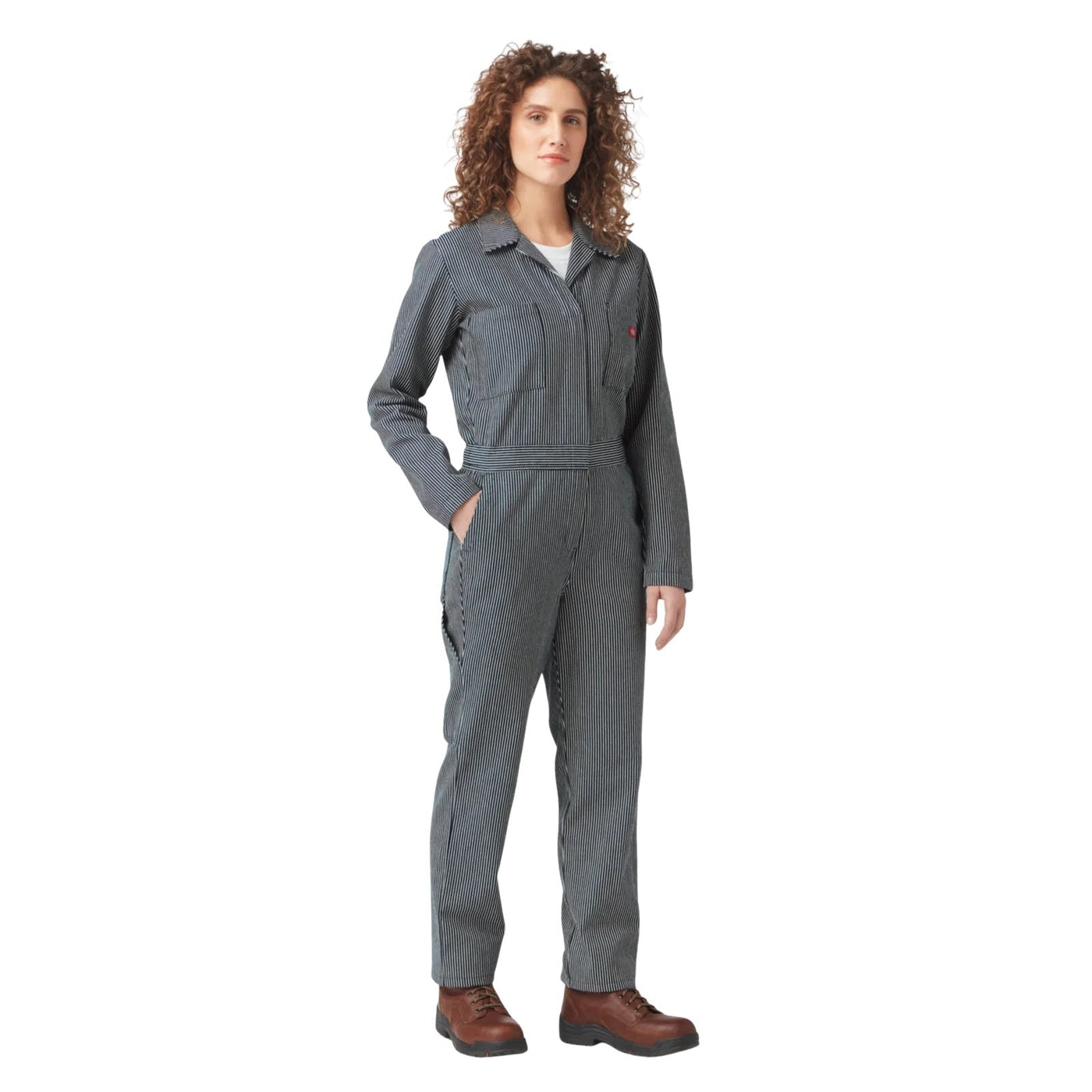 Dickies Long Sleeve Hickory Stripe Coveralls – Women's