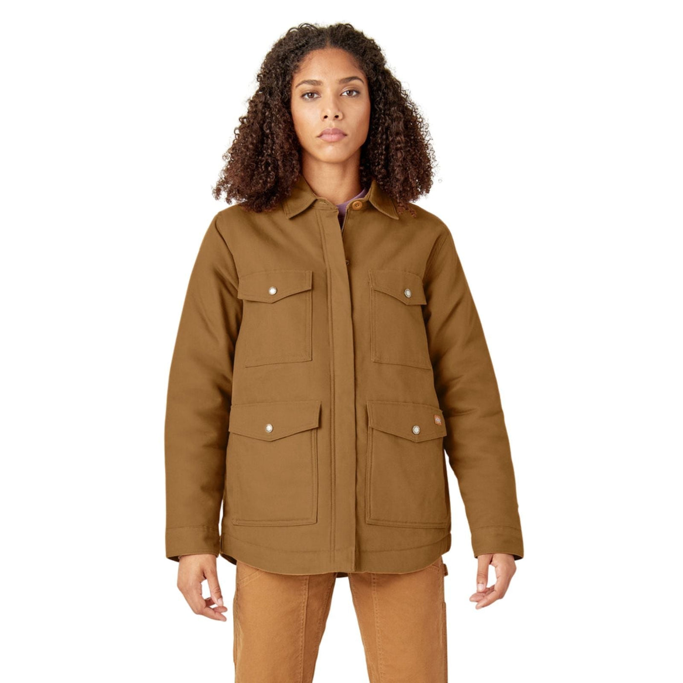 Dickies Sherpa Lined Flannel Chore Coat – Women's