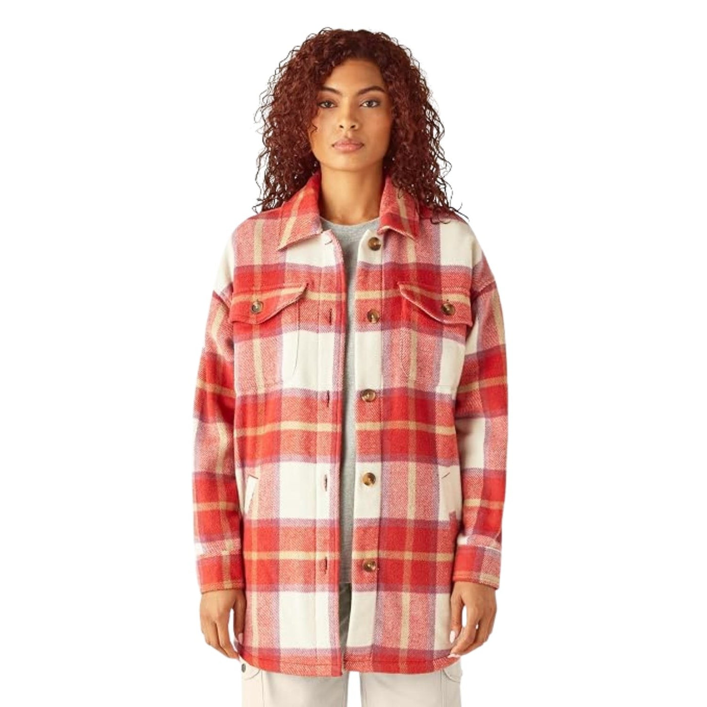 Dickies Woven Flannel Plaid Jacket – Women's