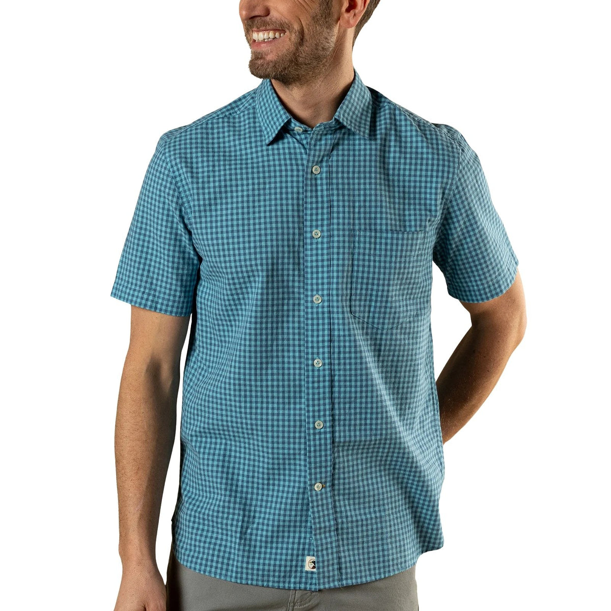 Duck Head Alcove Gingham Cotton Slub Sport Shirt – Men's