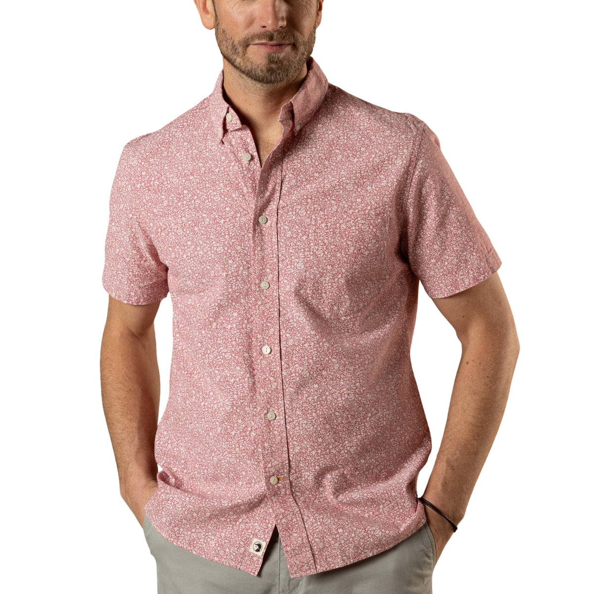 Duckhead Woodville Floral Chambray Sport Shirt – Men's