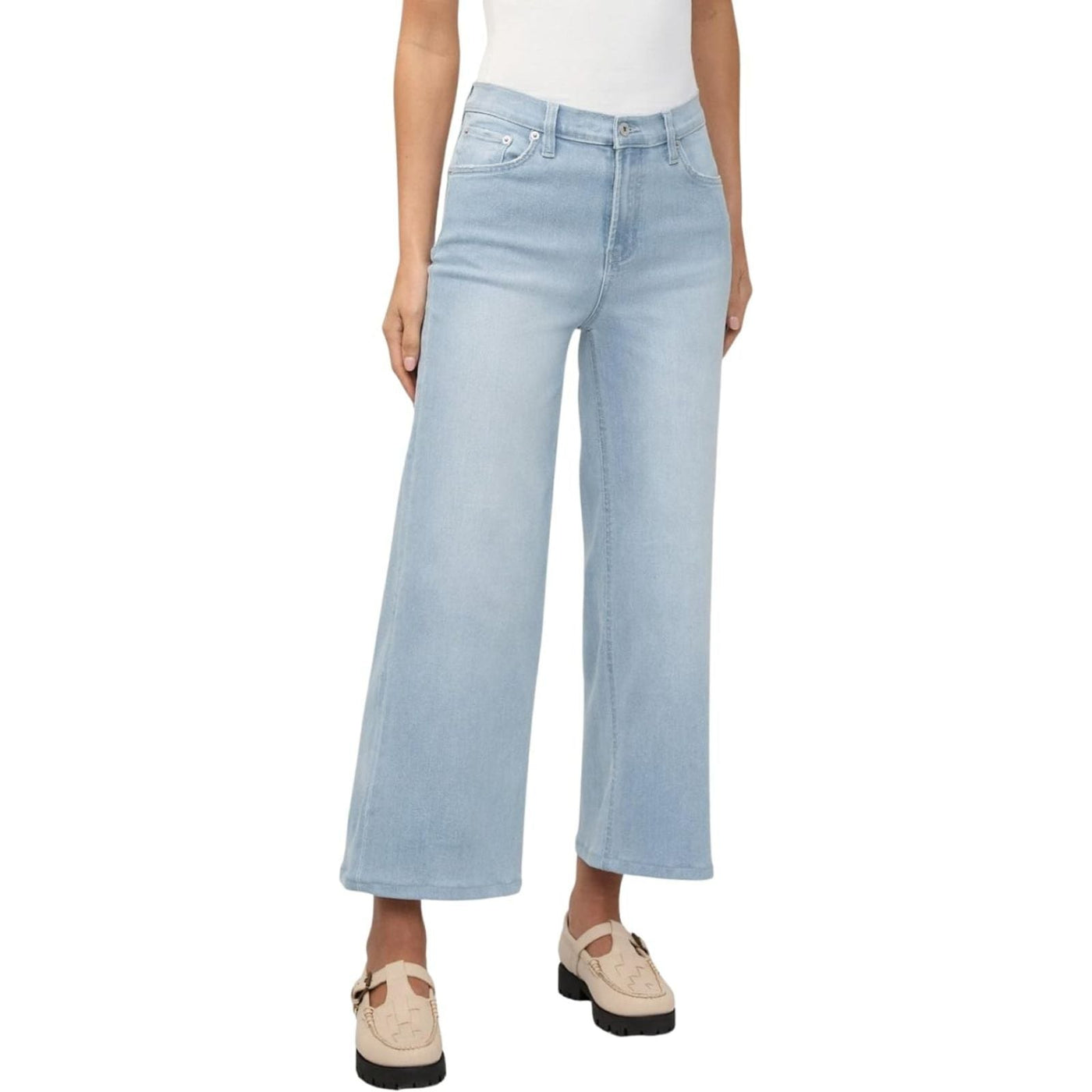 Duer Performance Denim+ High Rise Wide Leg Crop – Women's