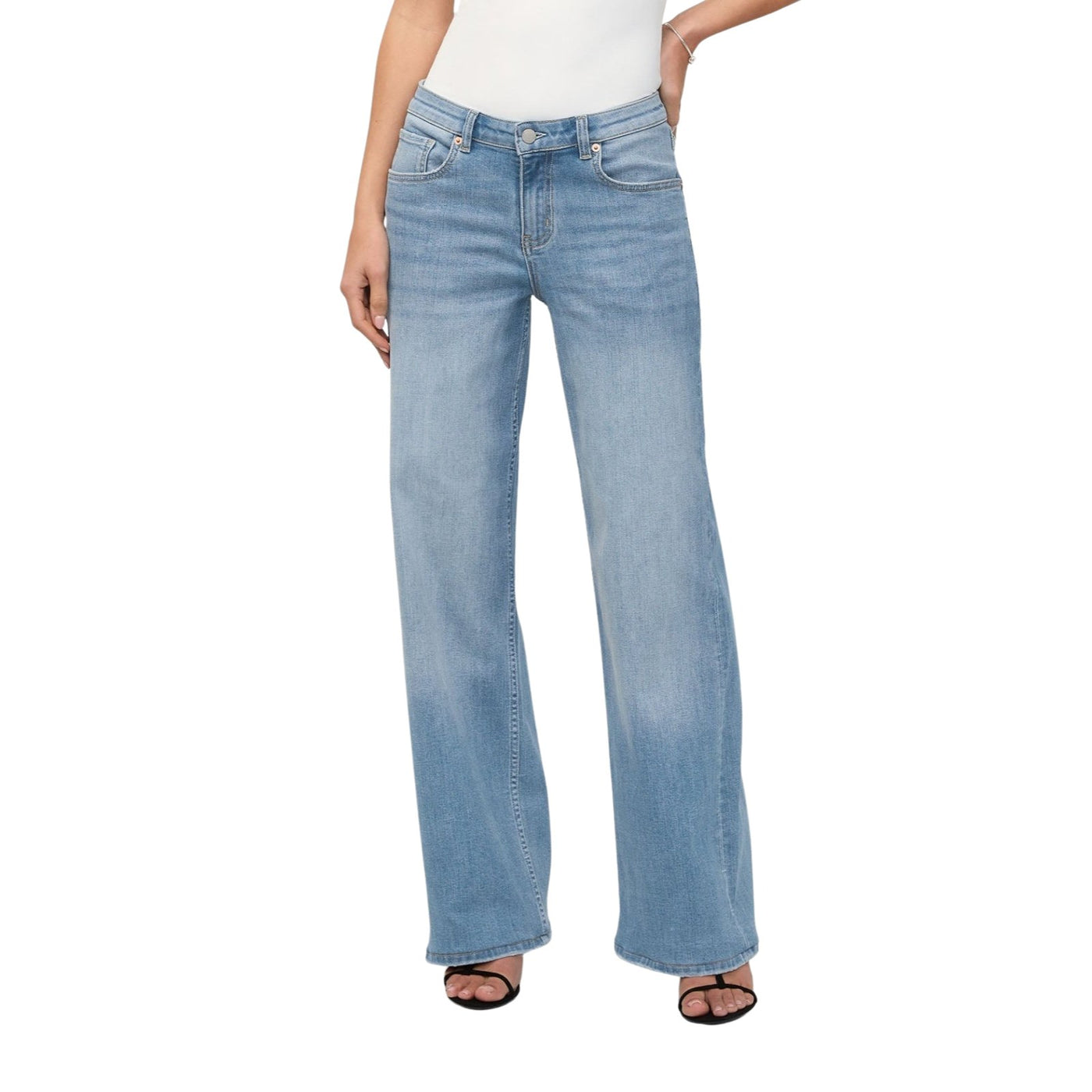 Duer Performance Denim+ Mid Rise Loose Straight Pant – Women's