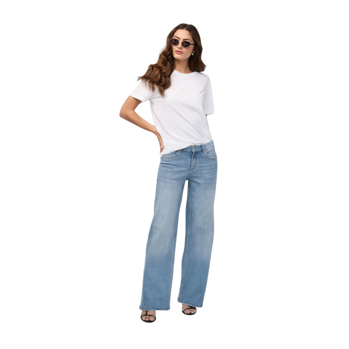 Duer Performance Denim+ Mid Rise Loose Straight Pant – Women's