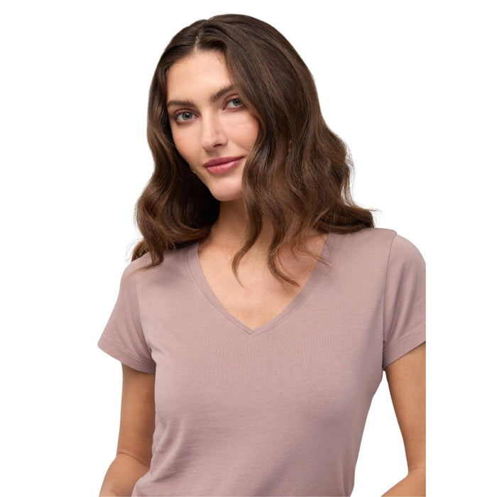 Duer PurePima Slim V-Neck T-Shirt – Women's