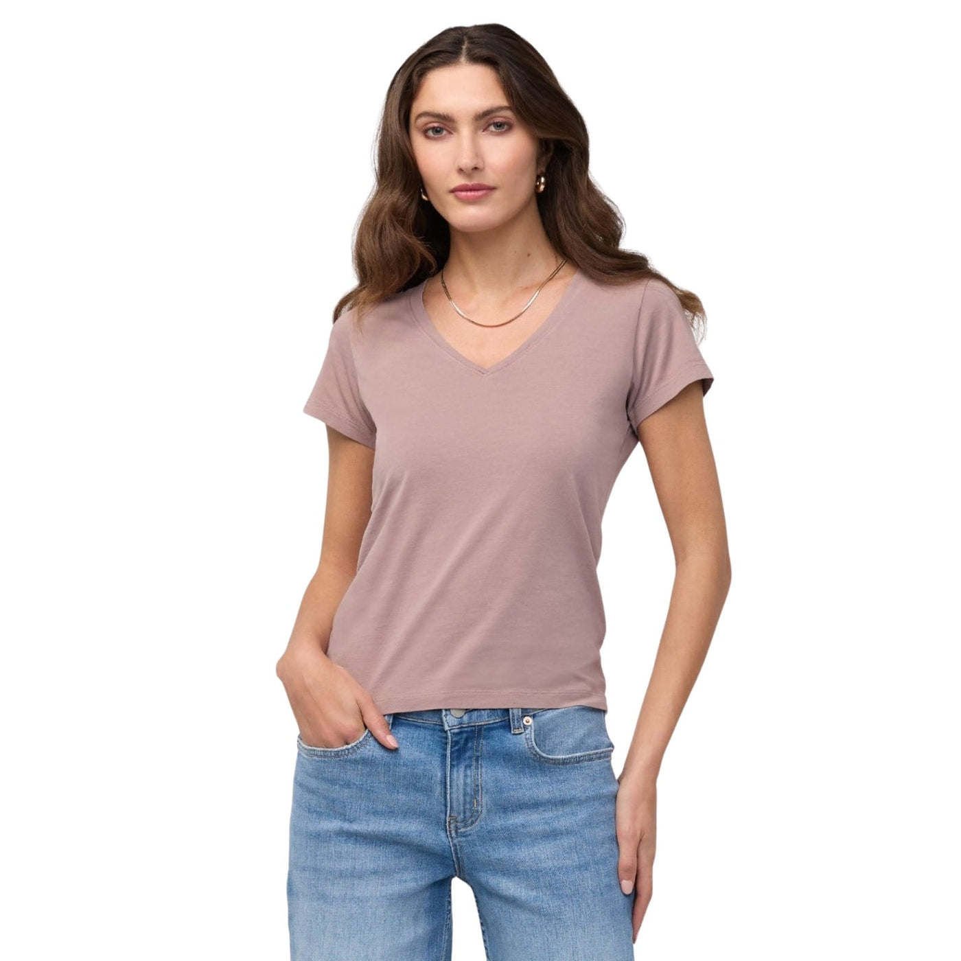 Duer PurePima Slim V-Neck T-Shirt – Women's