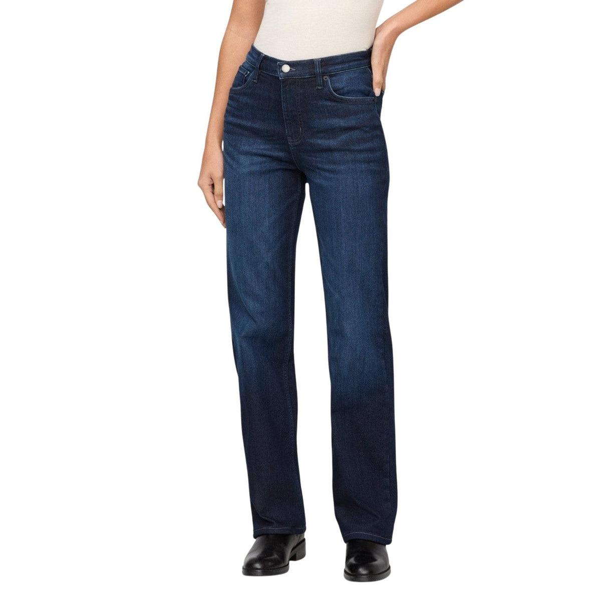 Duer Tech Fleece Denim High Rise Straight Jean – Women's