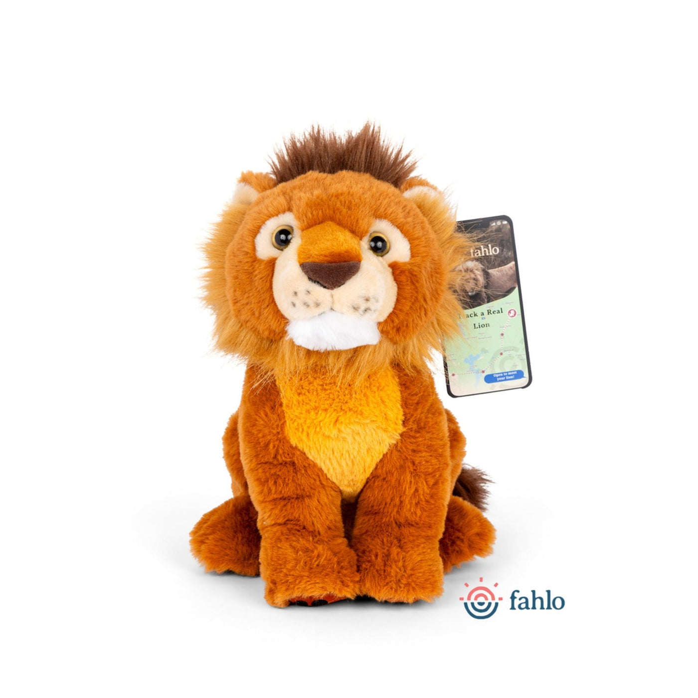 Fahlo Lion Plush with Animal Tracking Bracelet – Kids'