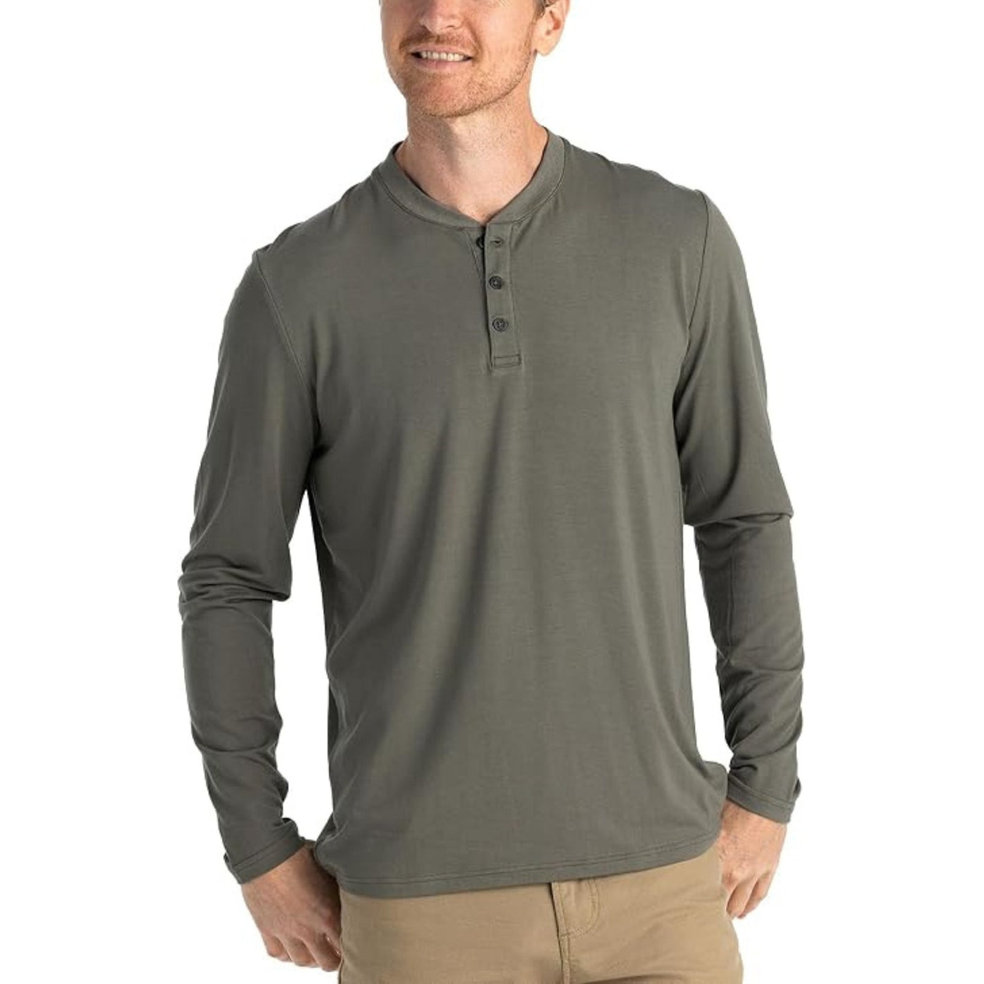 Free Fly Bamboo Flex Long Sleeve Henley – Men's