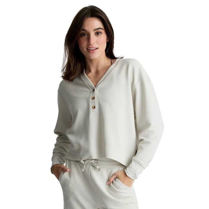 Free Fly Waffle Long Sleeve Henley – Women's