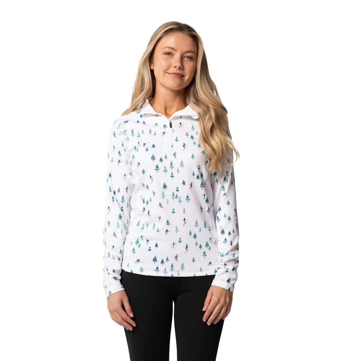 Hot Chillys Micro-Elite Chamois Blocking Zip-T – Women's