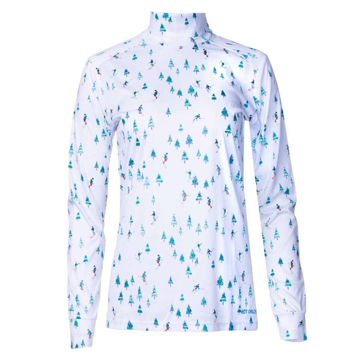 Hot Chillys Peach Print T-Neck Base Layer – Women's