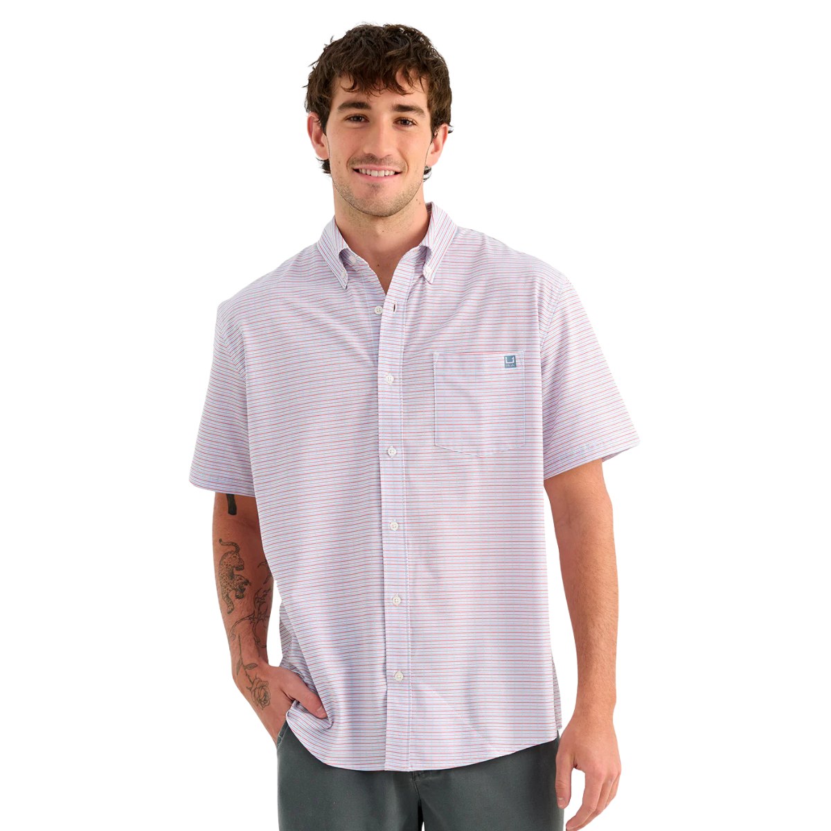 Huk Kona Printed Short Sleeve Shirt – Men's