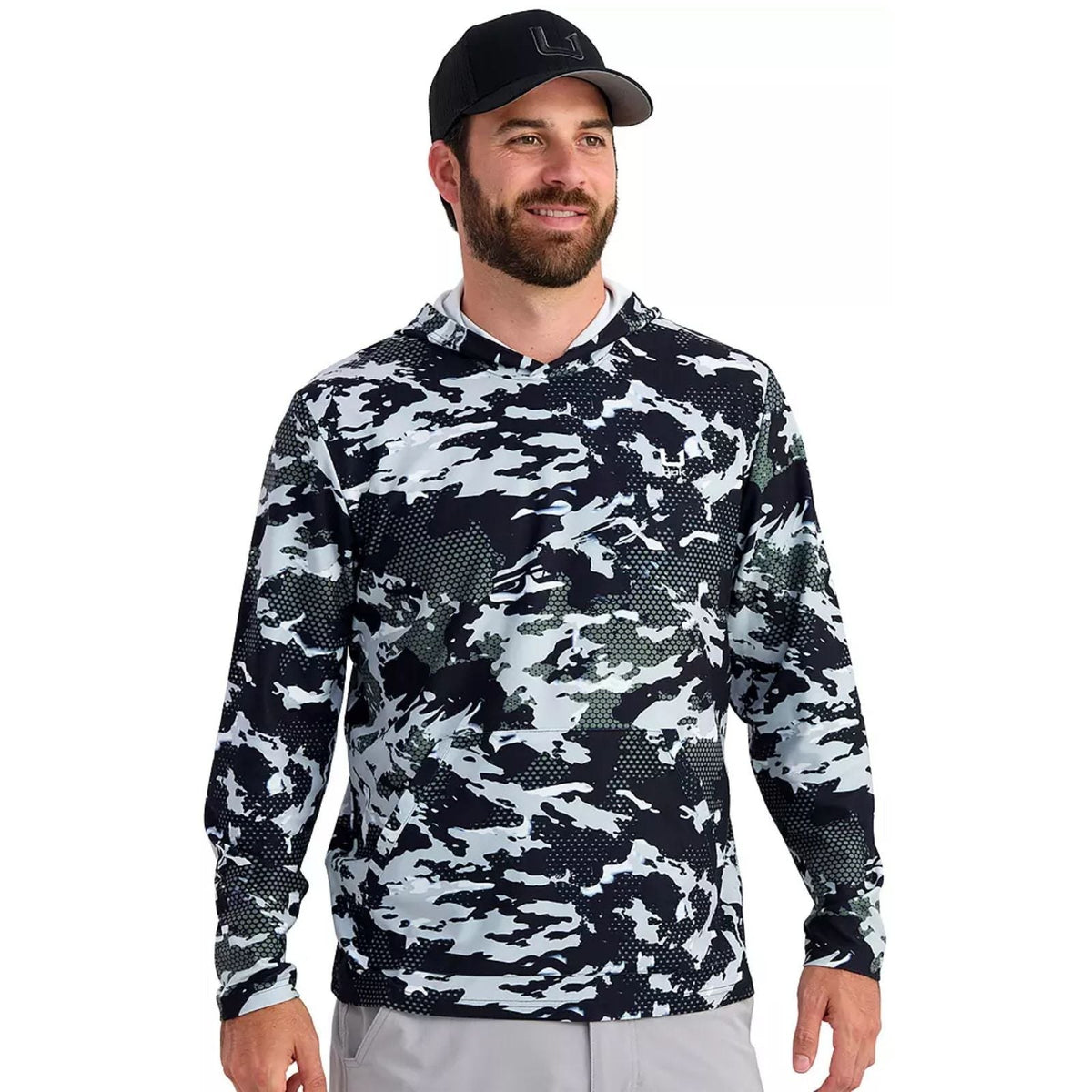 Huk Leeward Lightweight Fleece KC Printed Hoodie – Men's
