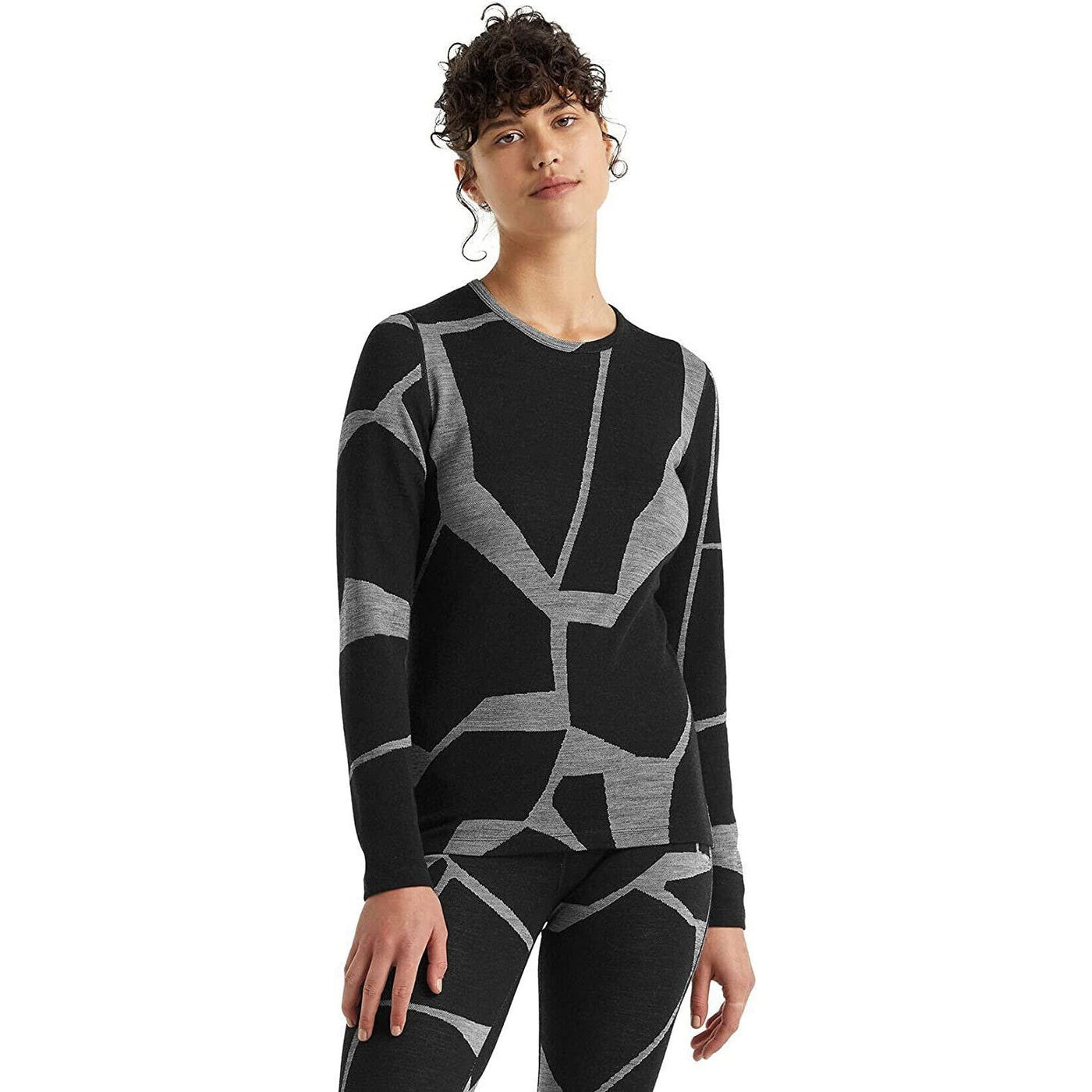 Icebreaker 250 Vertex Fractured Landscapes Crew – Women's