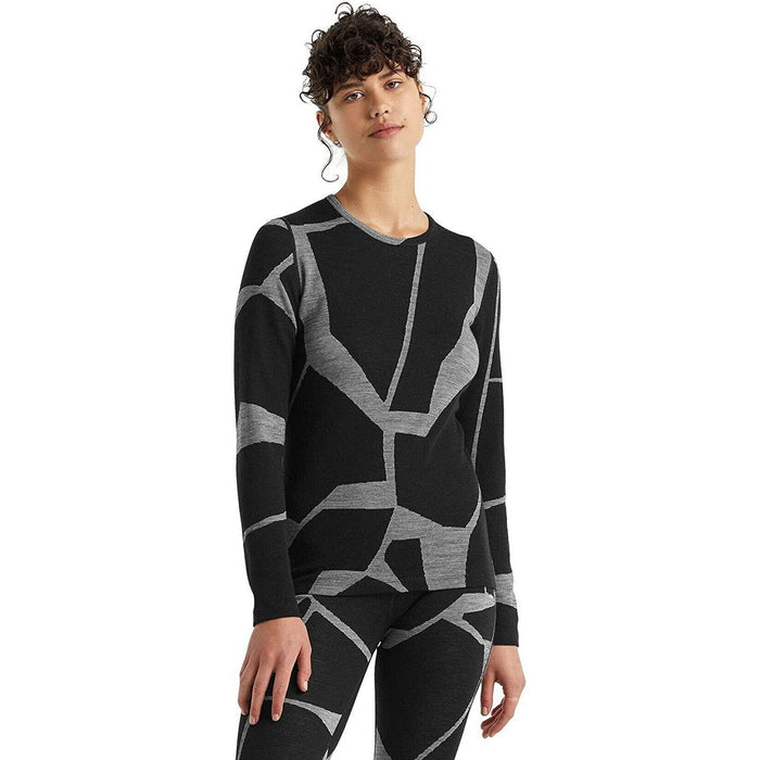 Icebreaker 250 Vertex Fractured Landscapes Crew – Women's
