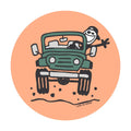 "Jake ATV Wave" - Canyon Orange