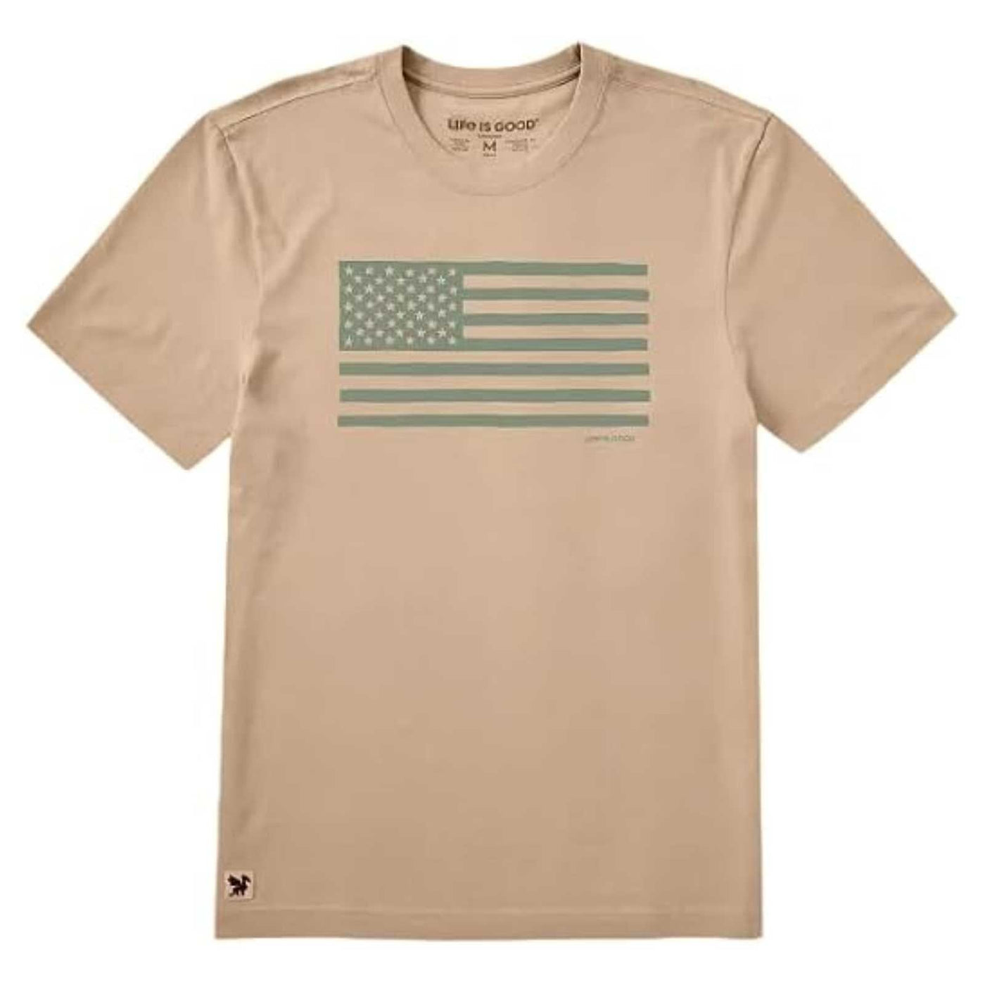 Life Is Good American Flag Crusher Tee – Men's