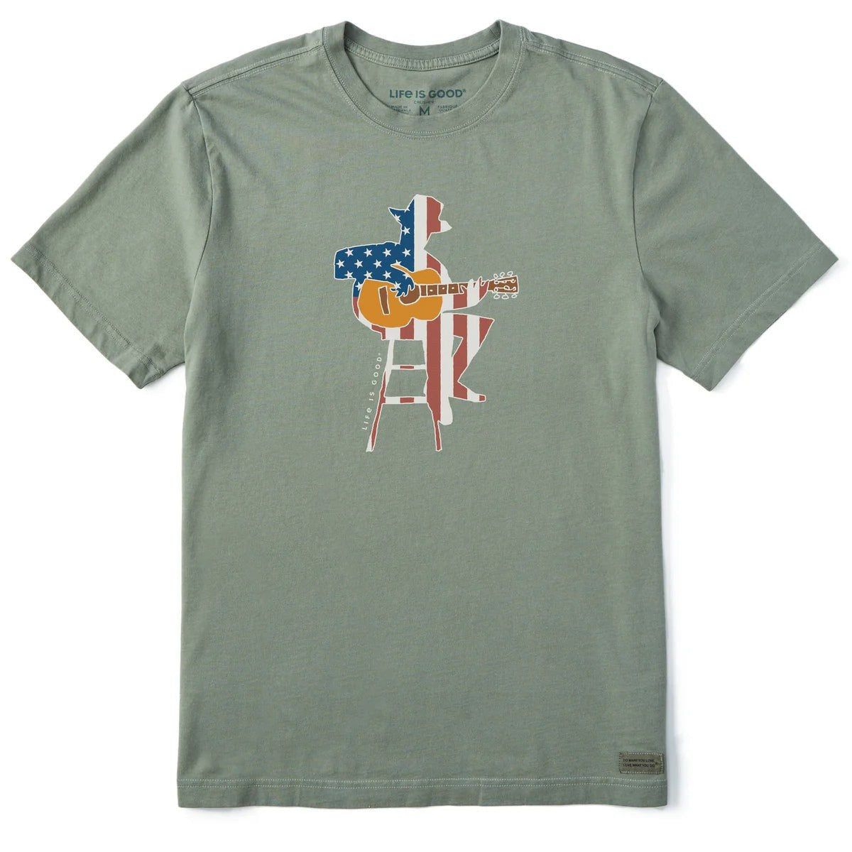 Life Is Good Americana Guitarist Crusher Tee – Men's