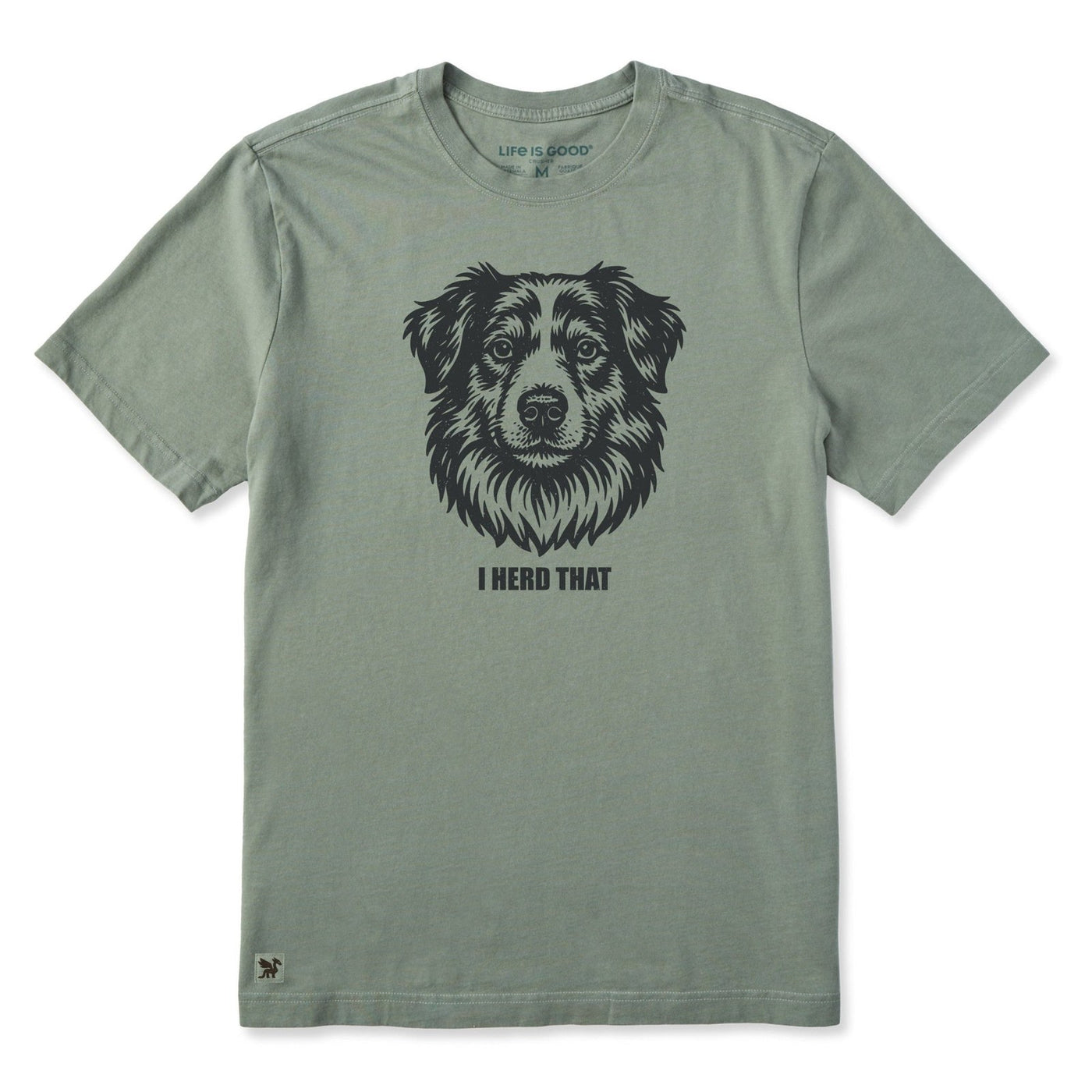 Life Is Good Bert's Herd That Shepherd Crusher Tee – Men's