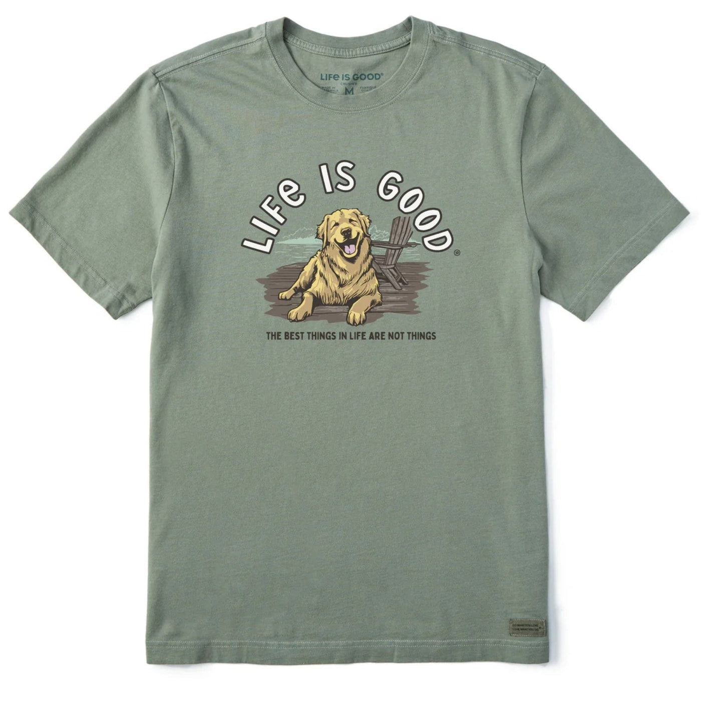 Life Is Good Best Things Golden Dock Crusher-LITE Tee – Men's