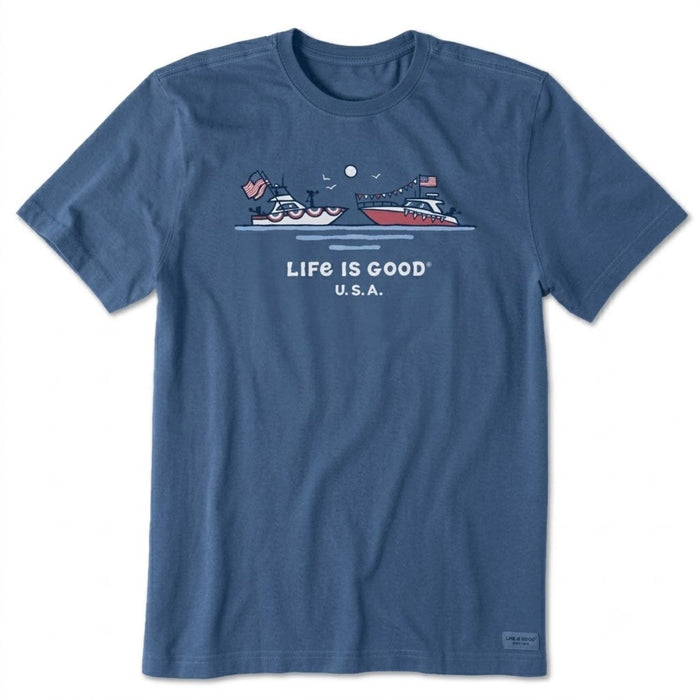Life Is Good Boating USA Crusher Tee – Men's