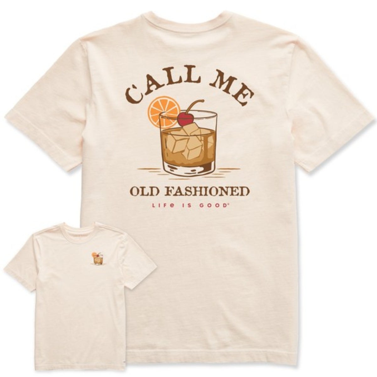 Life Is Good Call Me Old Fashioned Crusher Tee – Men's