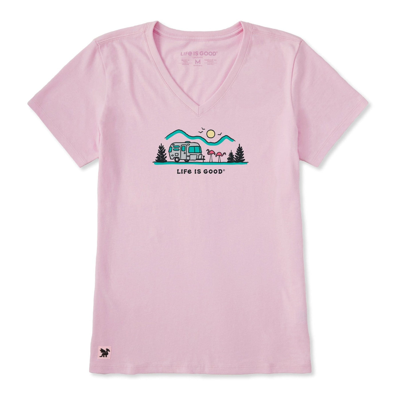 Life Is Good Camper Flamingo Vista Crusher-LITE Tee – Women's