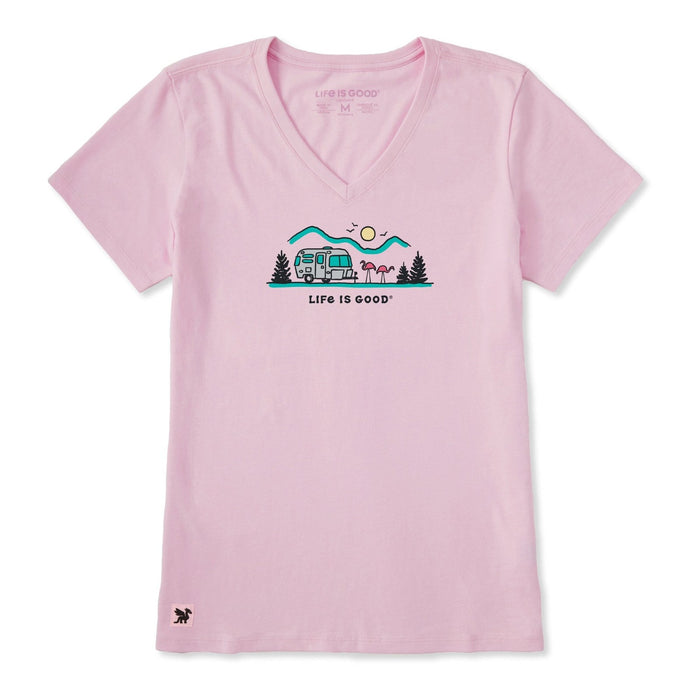 Life Is Good Camper Flamingo Vista Crusher-LITE Tee – Women's