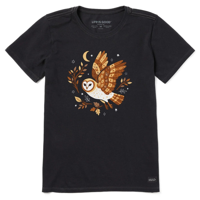 Life Is Good Celestial Barn Owl Crusher Tee – Women's