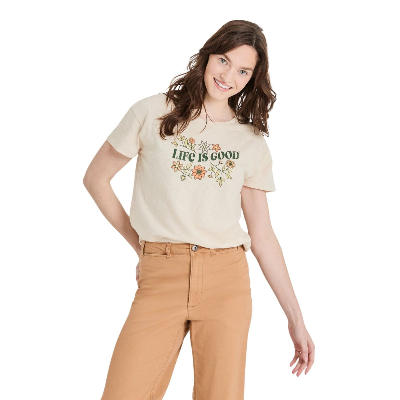Life Is Good Clean Garden Slub Easy Fit Tee – Women's