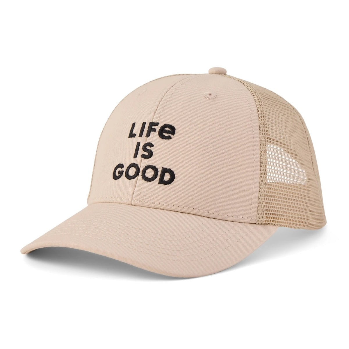 Life Is Good Clean Stacked Trucker Hat