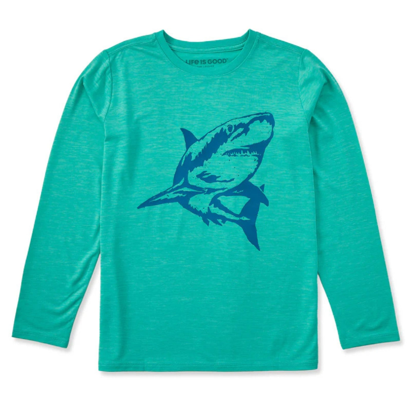 Life Is Good Crafty Shark Sun Crusher Long Sleeve Tee – Kids'