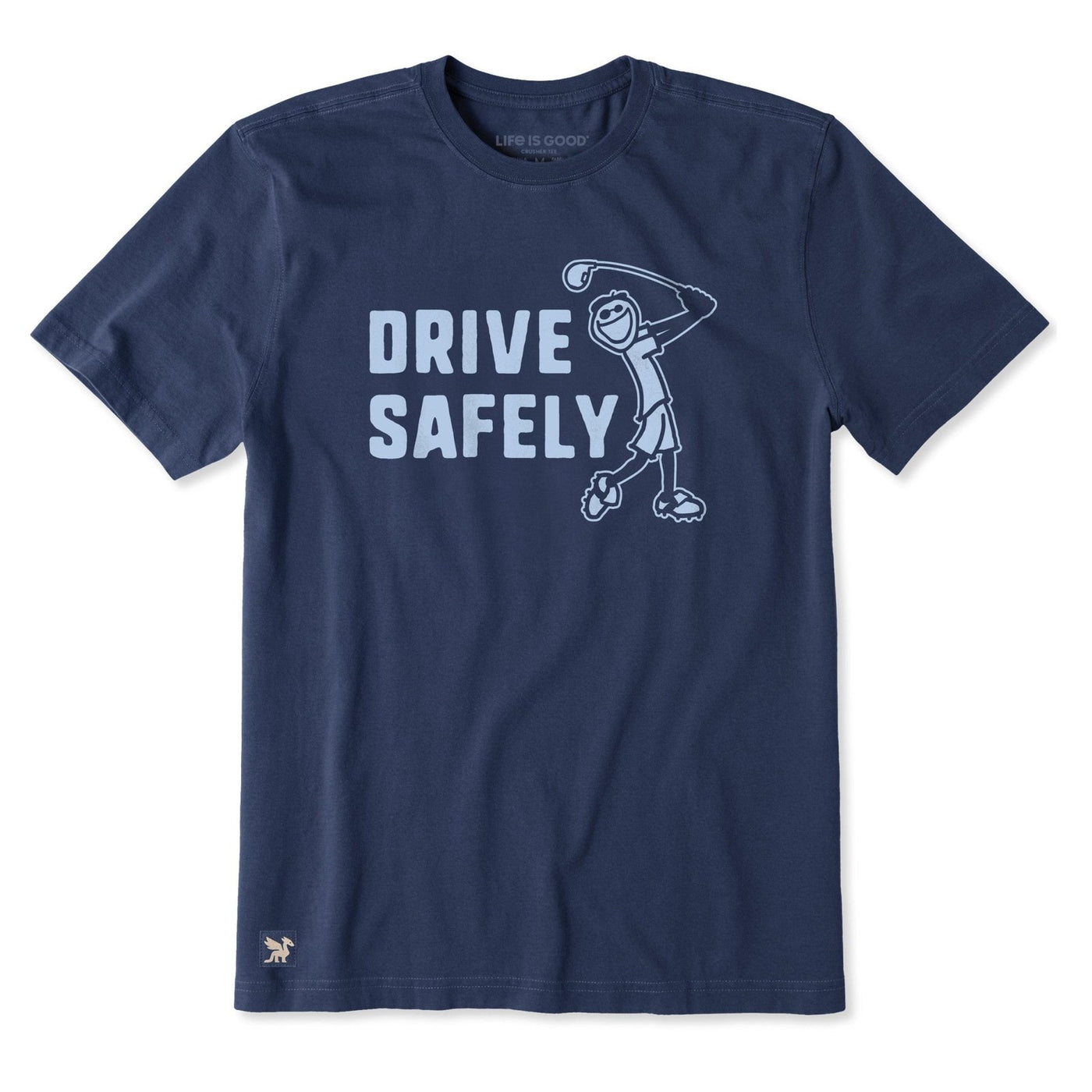 Life Is Good Drive Safely Jake Crusher Tee – Men's