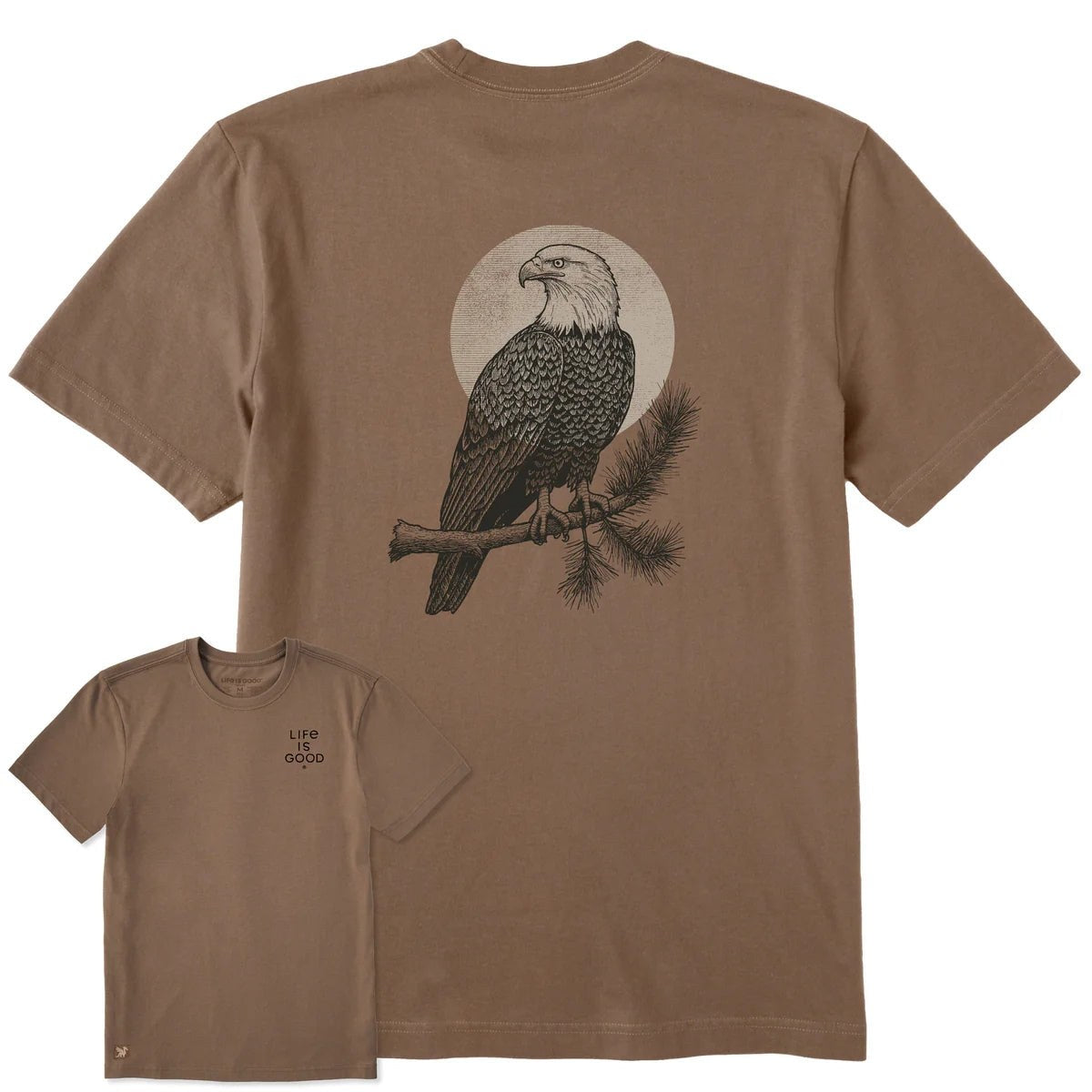 Life Is Good Eagle Moon Crusher Tee – Men's