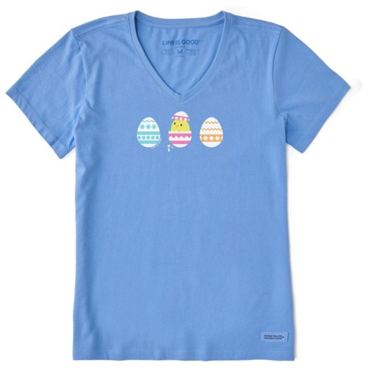Life Is Good Easter Egg Chick Crusher-Lite Vee – Women's