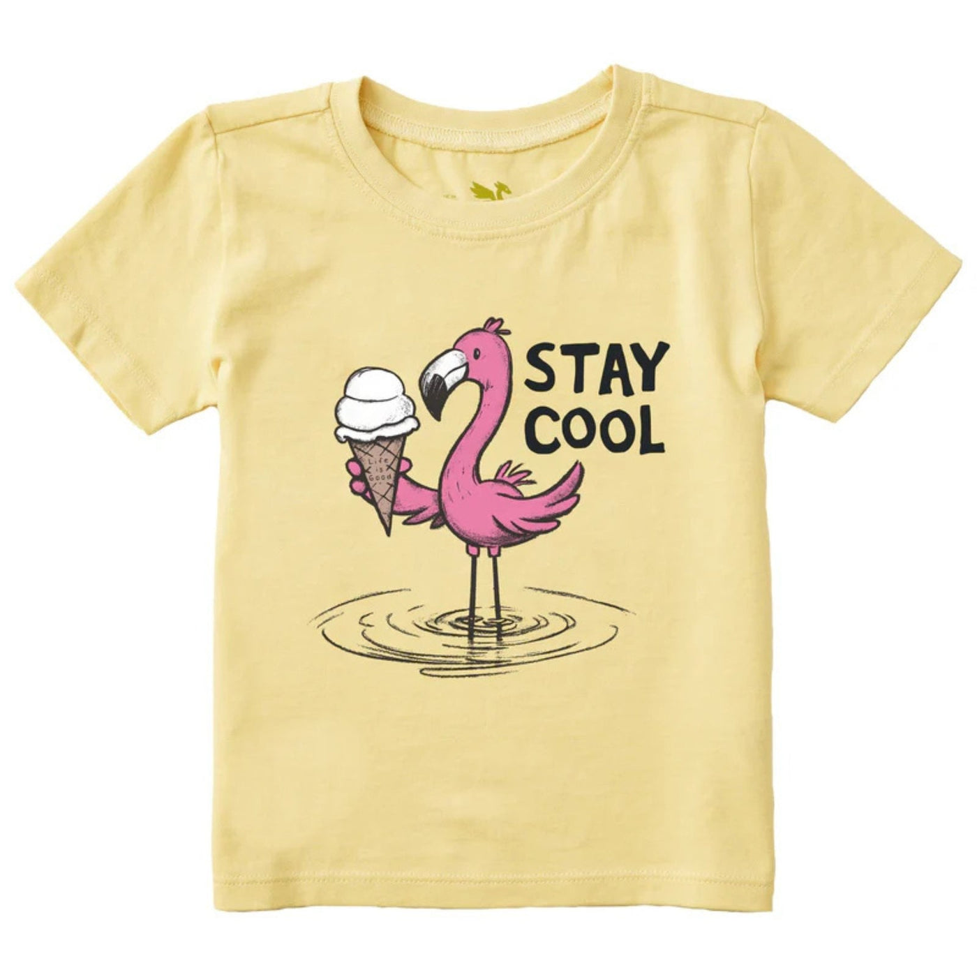 Life Is Good Flamingo Stay Cool Ice Cream Crusher Tee – Kids'