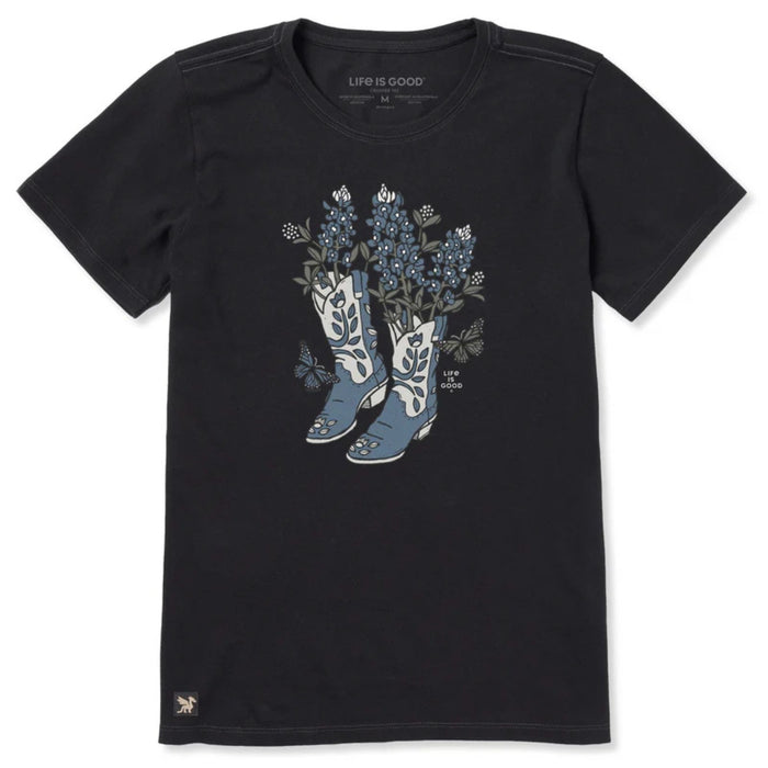 Life Is Good Flower Boots Crusher Tee – Women's