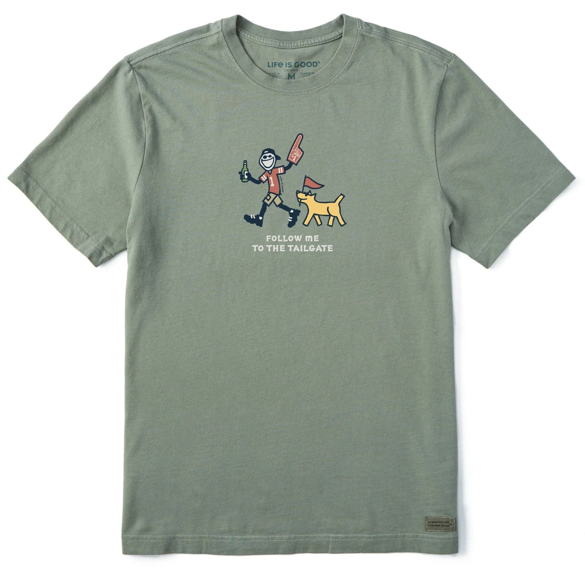 Life Is Good Follow Me To The Tailgate Crusher Tee – Men's