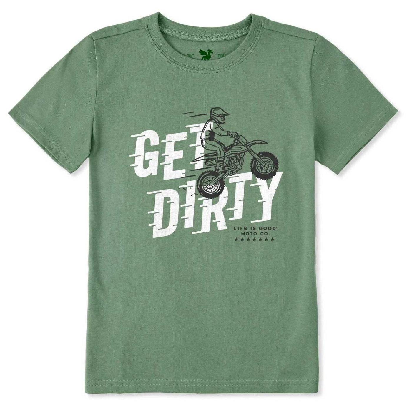Life Is Good Get Dirty Motorbike Crusher Tee – Kids'