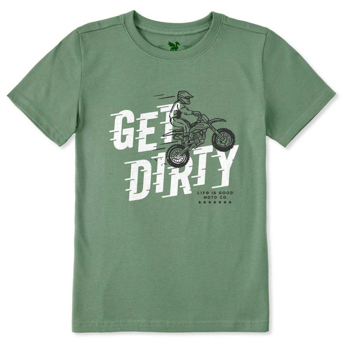 Life Is Good Get Dirty Motorbike Crusher Tee – Kids'