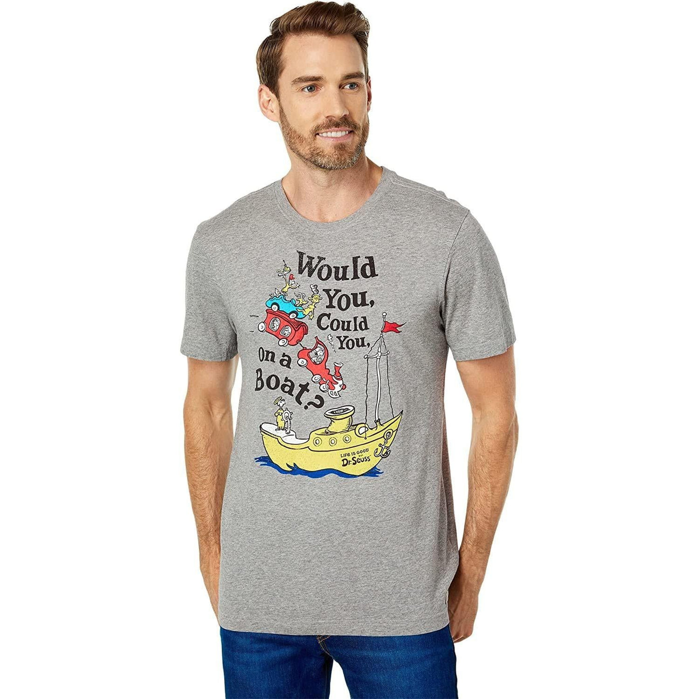 Life Is Good Green Eggs Boat Crusher-Lite Tee – Men's