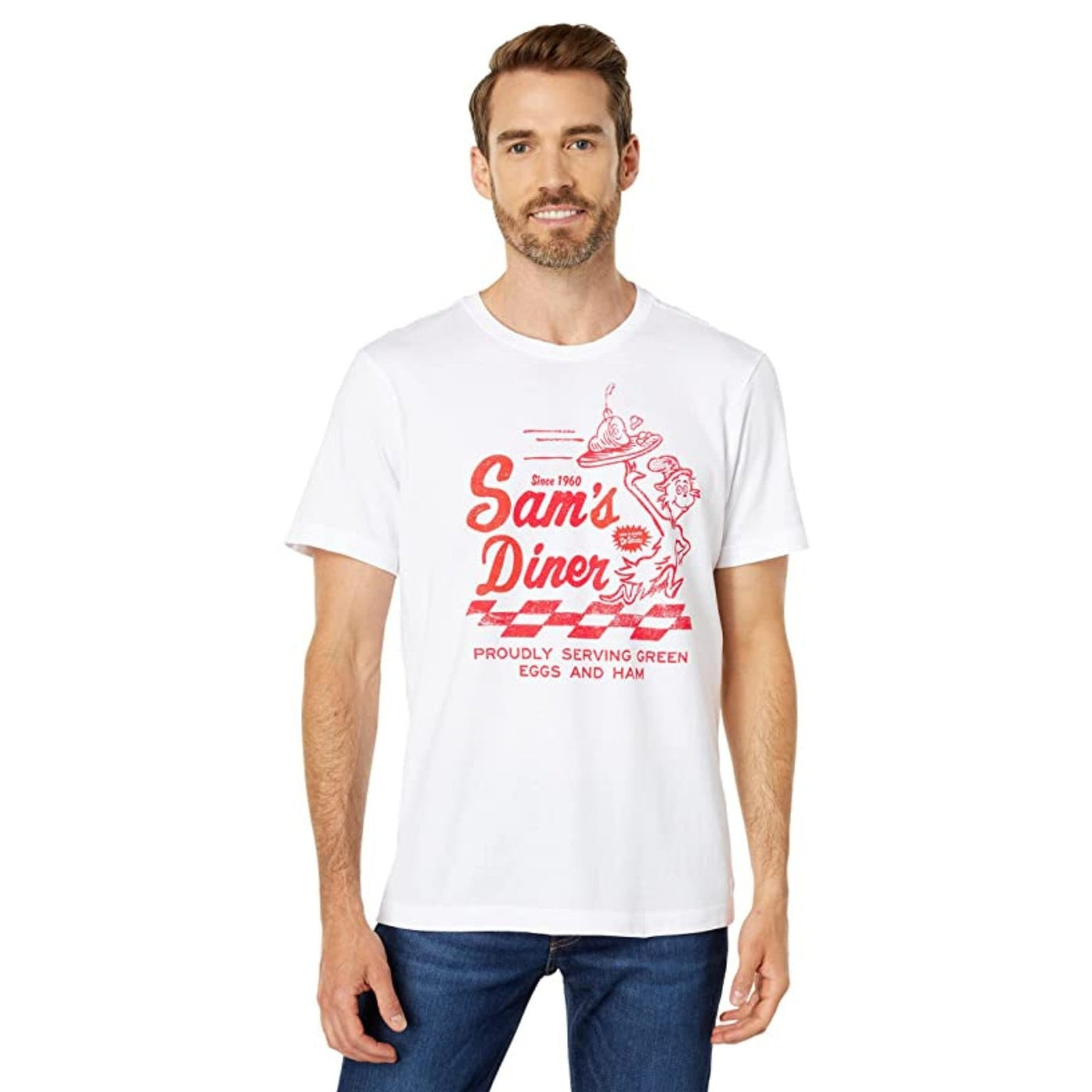 Life Is Good Green Eggs Sam's Diner Crusher Tee – Men's