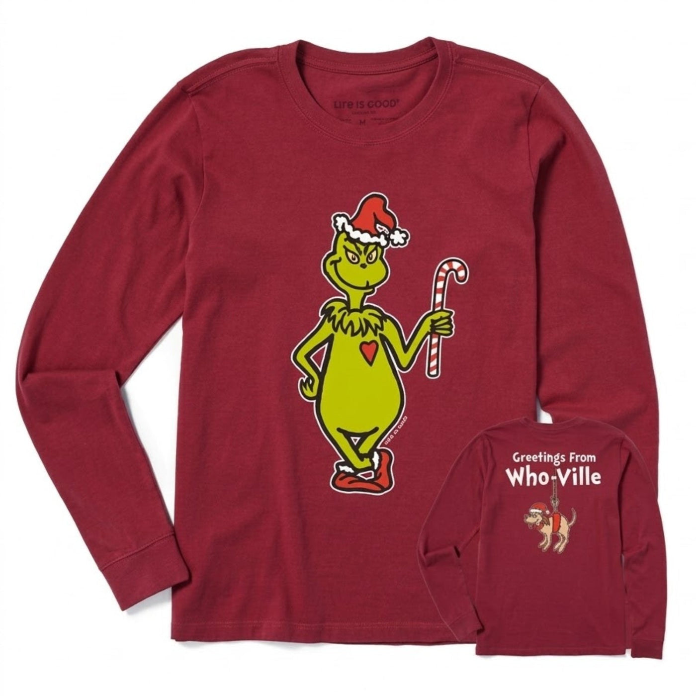 Life Is Good Greetings from Who-Ville Long Sleeve Crusher Tee – Women'