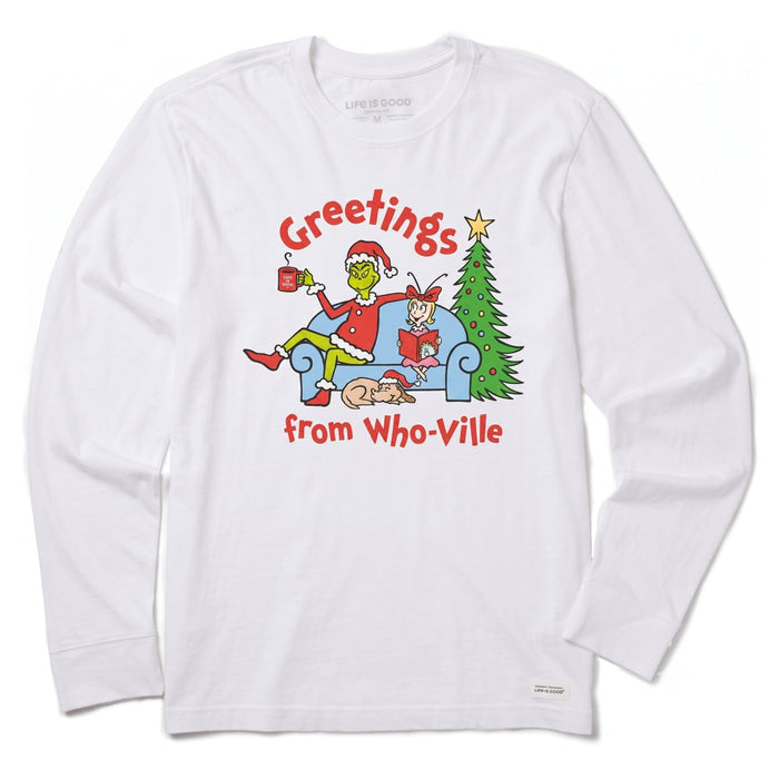 Life Is Good Grinch and Friend Long Sleeve Crusher Tee – Men's